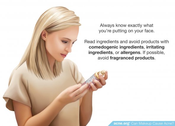 Woman Reading Makeup Ingredient List