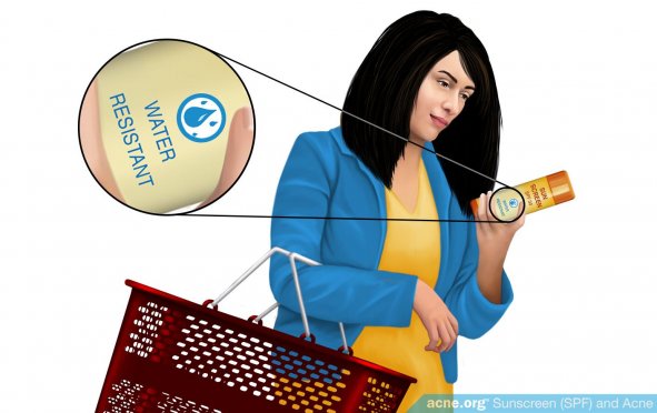Woman Selecting Water Resistant Sunscreen