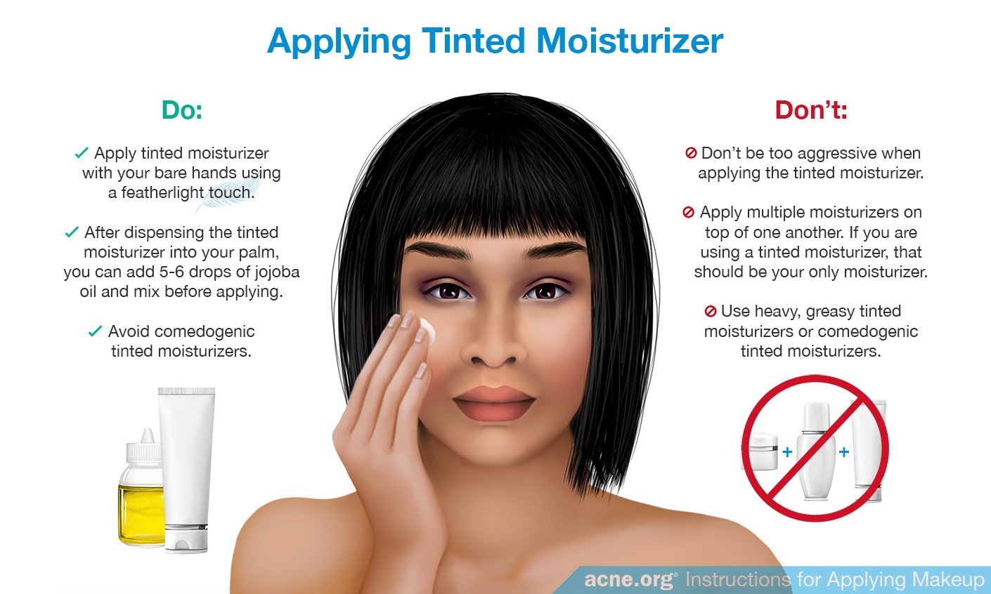 Applying Tinted Moisturizer to Acne-prone Skin