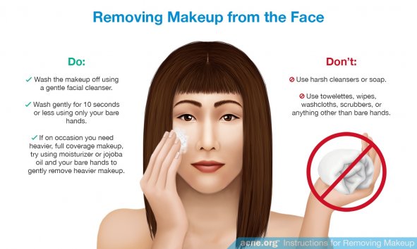 Removing Makeup from Acne-prone Skin