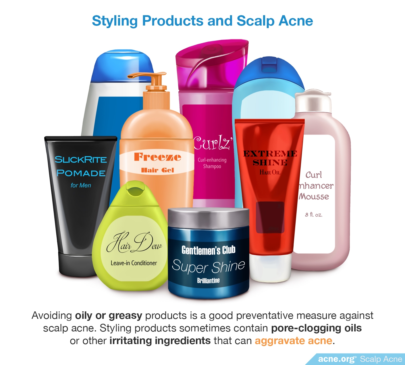 Styling Products and Scalp Acne - Acne.org