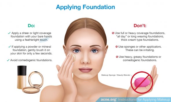 Applying Foundation to Acne-prone Skin