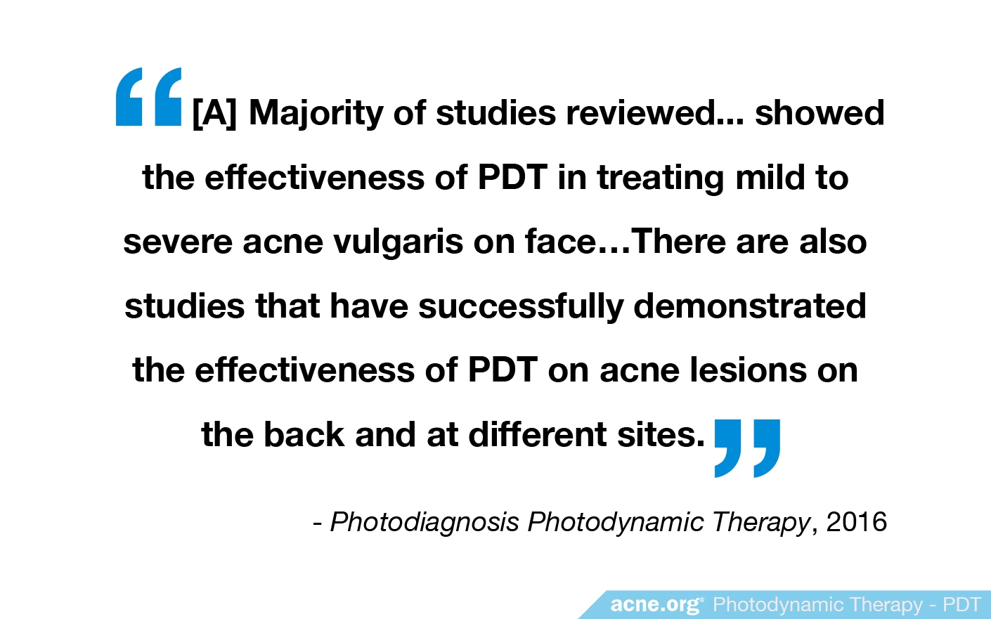 Photodynamic Therapy Quote from Study