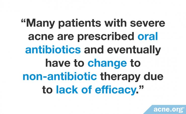 Quote Regarding Antibiotic Efficacy for Acne