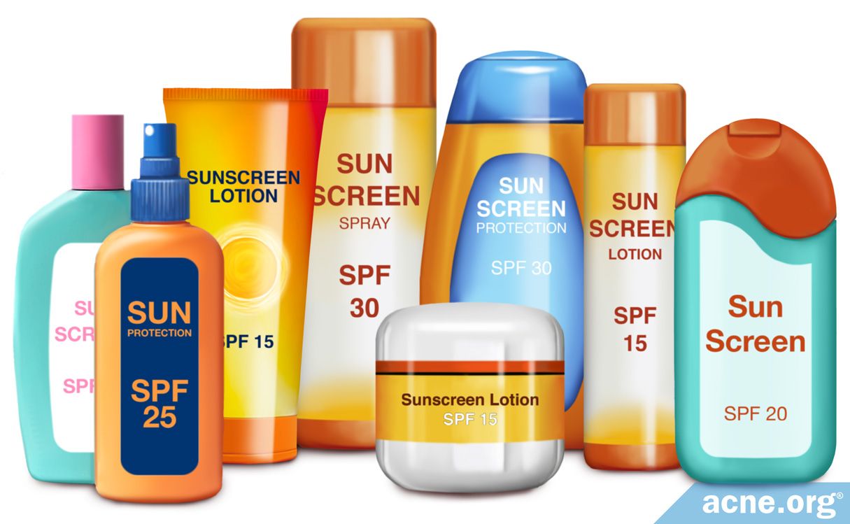 Sunscreen (SPF) and Acne Using Sunscreen (SPF) on Acneprone Skin