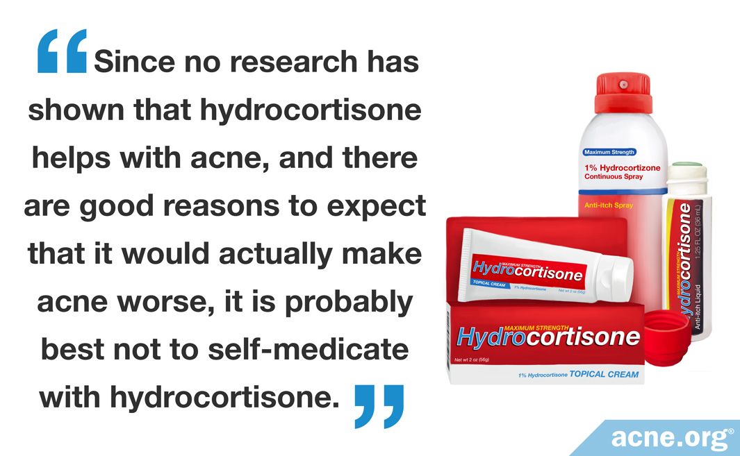 can you use hydrocortisone cream on baby acne