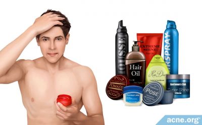 Some Leave-in Hair Products May Cause Acne
